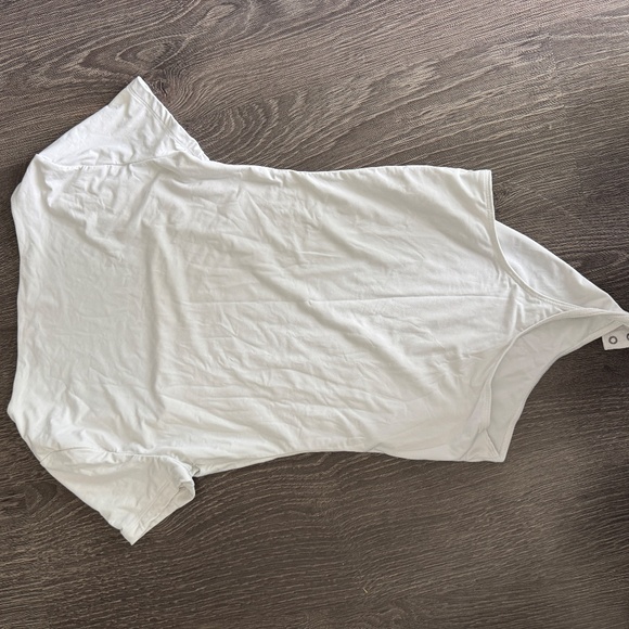 Abercrombie & Fitch White Square Neck Bodysuit – Size M - Picture 5 of 6